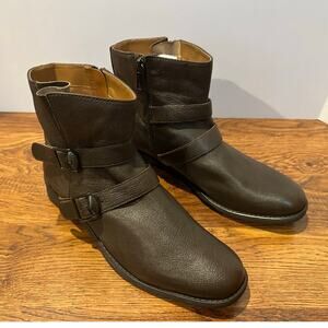 Franco Sarto Women’s Mirani Faux Leather Ankle Boots – Brown – Size 9 NWOB